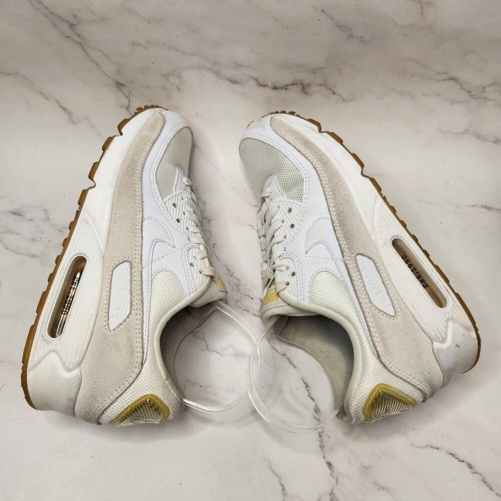 Nike Air Max 90 SE Frank Rudy White Sneakers Shoes DV1734-100 Women's 8.5 - Picture 6 of 8